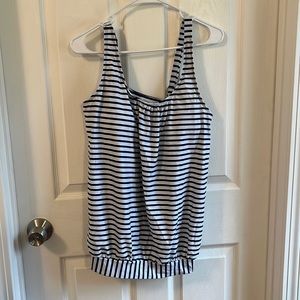Striped tankini top